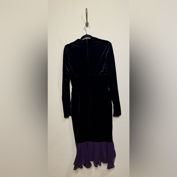 House of CB Dahna Dark Purple Velvet Corset Dress - Picture 9 of 11